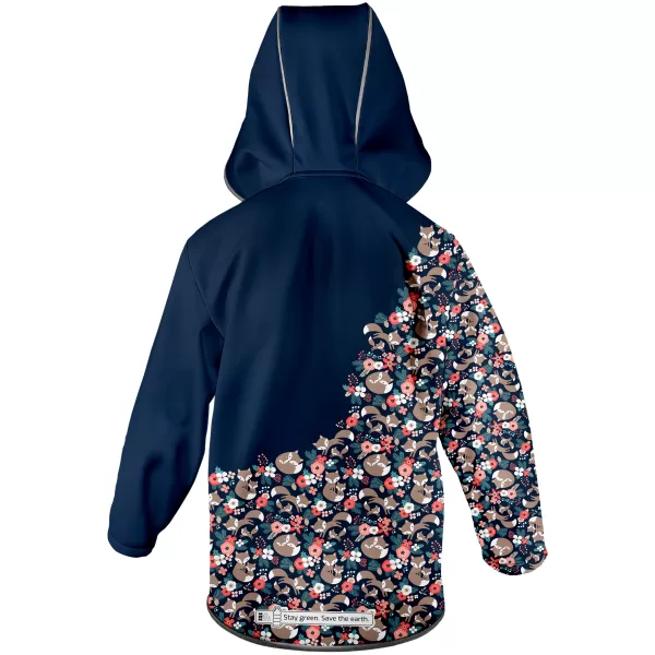  Dječja izolirana softshell jakna WAMU LIŠKY TAMNOPLAVA 