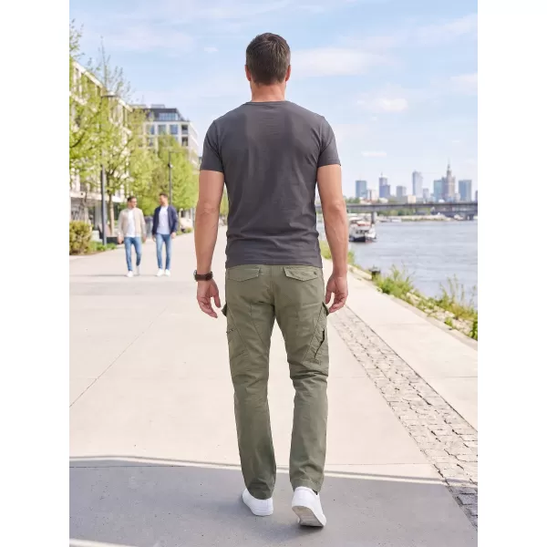  Hlače BRANDIT ADVEN SLIM FIT MASLINA 