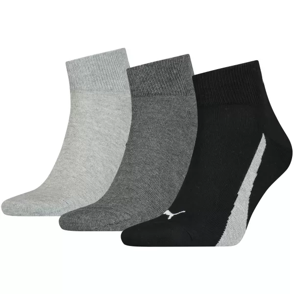  Čarape PUMA UNISEX LIFESTYLE QUARTER 3P 90795201 CRNO/BIJELO 