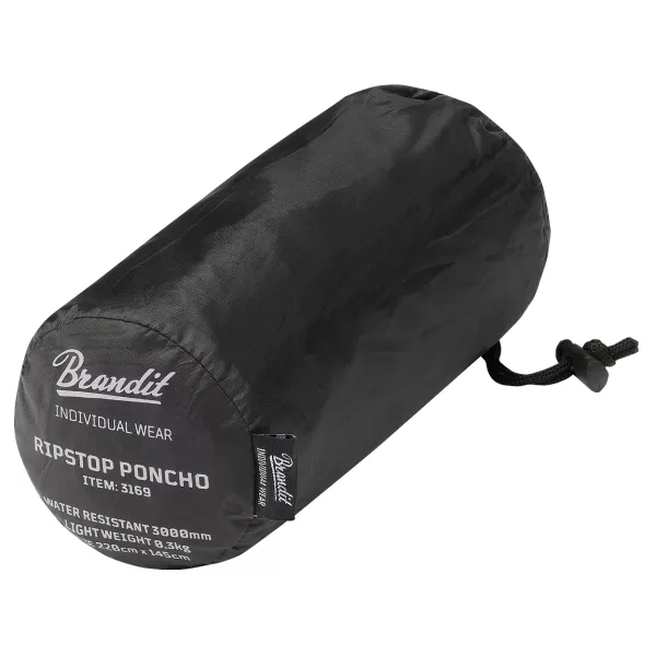  Poncho kišni kabanica BRANDIT RIPSTOP BD3169 CRNI 