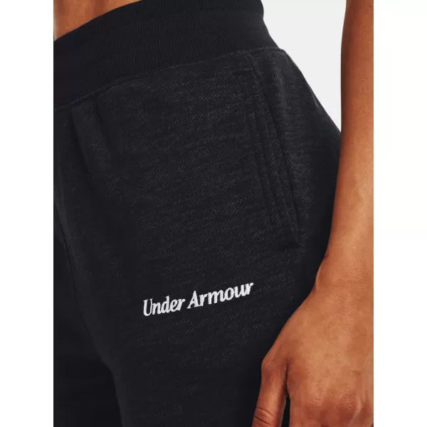 Ženske sportske hlače UNDER ARMOUR ESSENTIAL SCRIPT PANT 1374105-001 CRNA 