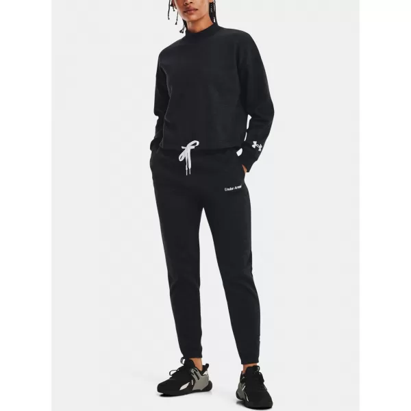  Ženske sportske hlače UNDER ARMOUR ESSENTIAL SCRIPT PANT 1374105-001 CRNA 