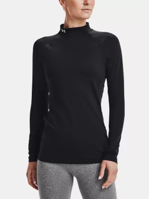 Ženska majica kratkih rukava UNDER ARMOUR UA CG AUTHENTICS MOCKNECK 1368702-001 CRNA