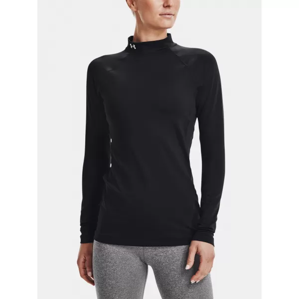  Ženska majica kratkih rukava UNDER ARMOUR UA CG AUTHENTICS MOCKNECK 1368702-001 CRNA 