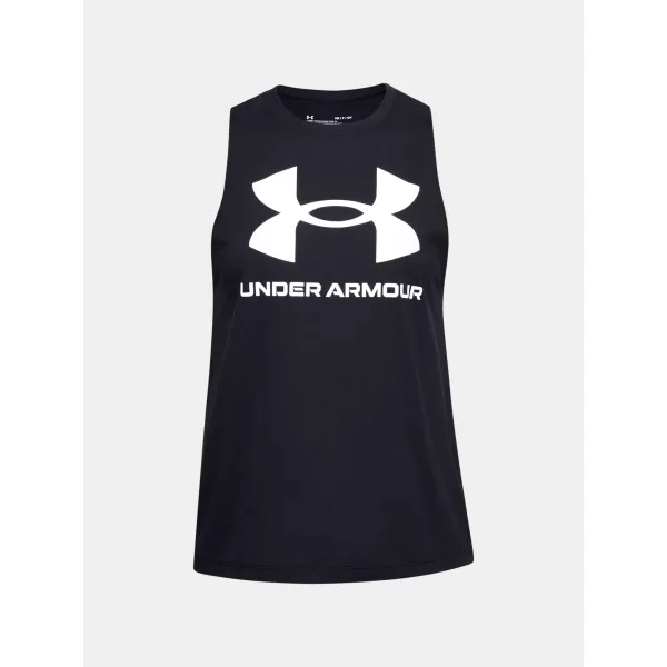  Ženska majica bez rukava UNDER ARMOUR SPORTSTYLE GRAPHIC TANK 1356297-001 CRNA 