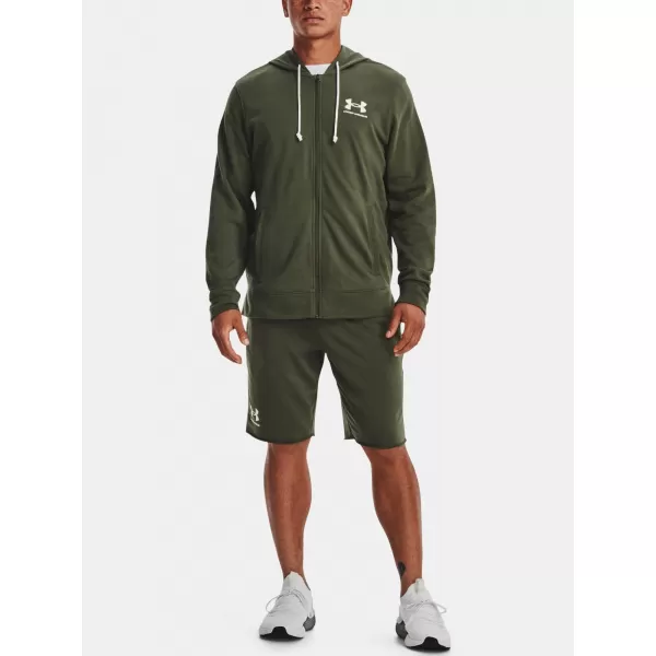  Muški sweatshirt UNDER ARMOUR UA RIVAL TERRY LC FZ 1370409-390 ZELENA 
