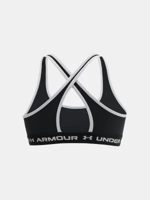 Djevojački grudnjak UNDER ARMOUR G CROSSBACK MID SOLID 1369971-001 CRNA