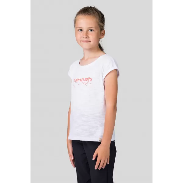  Dječja majica HANNAH KAIA JR BIJELO/RUŽIČASTO 