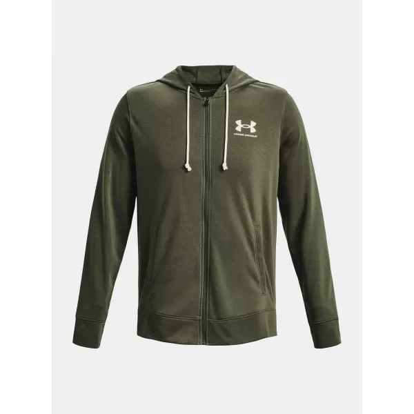  Muški sweatshirt UNDER ARMOUR UA RIVAL TERRY LC FZ 1370409-390 ZELENA 
