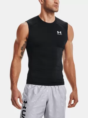 Muška kompresijska majica bez rukava UNDER ARMOUR HG ARMOUR COMP SL 1361522-001 CRNA