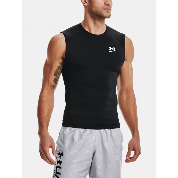  Muška kompresijska majica bez rukava UNDER ARMOUR HG ARMOUR COMP SL 1361522-001 CRNA 
