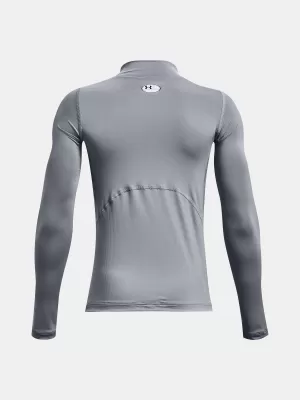 Majica za dječake UNDER ARMOUR UA HG ARMOUR MOCK LS 1369477-035 SIVA