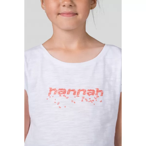  Dječja majica HANNAH KAIA JR BIJELO/RUŽIČASTO 
