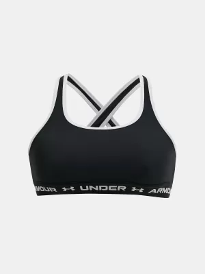 Djevojački grudnjak UNDER ARMOUR G CROSSBACK MID SOLID 1369971-001 CRNA