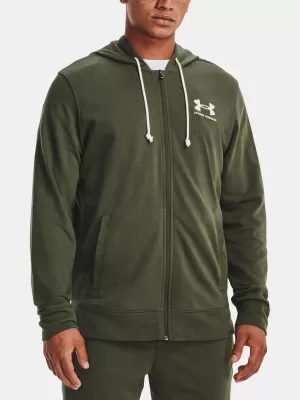 Muški sweatshirt UNDER ARMOUR UA RIVAL TERRY LC FZ 1370409-390 ZELENA