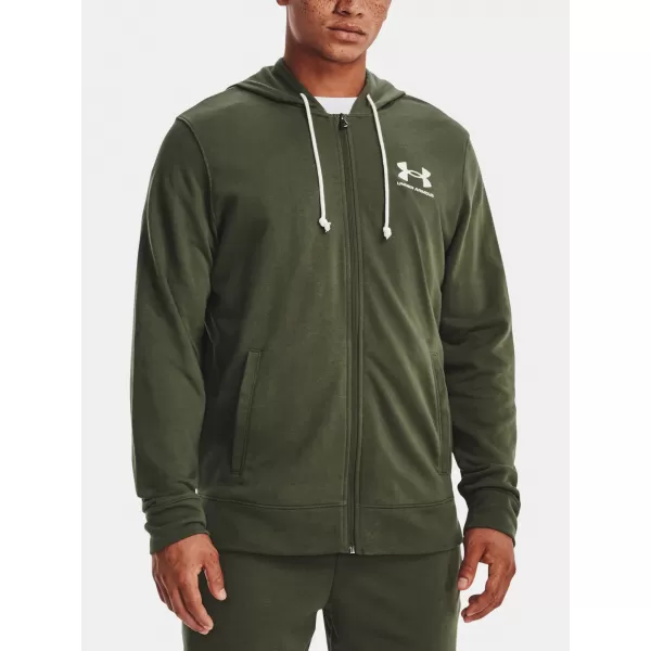  Muški sweatshirt UNDER ARMOUR UA RIVAL TERRY LC FZ 1370409-390 ZELENA 