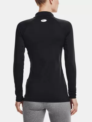 Ženska majica kratkih rukava UNDER ARMOUR UA CG AUTHENTICS MOCKNECK 1368702-001 CRNA