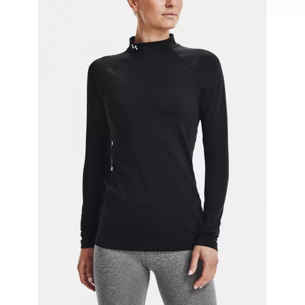  Ženska majica kratkih rukava UNDER ARMOUR UA CG AUTHENTICS MOCKNECK 1368702-001 CRNA 