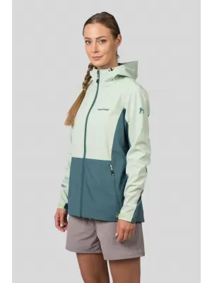 Ženska jakna HANNAH ZURY LITE BOK CHOY/TAMNA ŠUMA