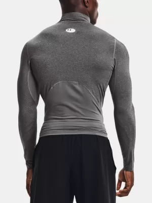 Muška majica kratkih rukava UNDER ARMOUR HG ARMOUR COMP MOCK LS 1369606-090 SIVA
