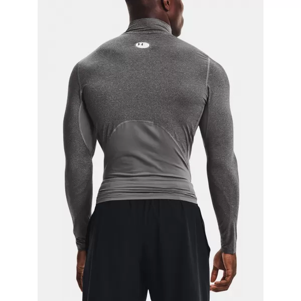  Muška majica kratkih rukava UNDER ARMOUR HG ARMOUR COMP MOCK LS 1369606-090 SIVA 