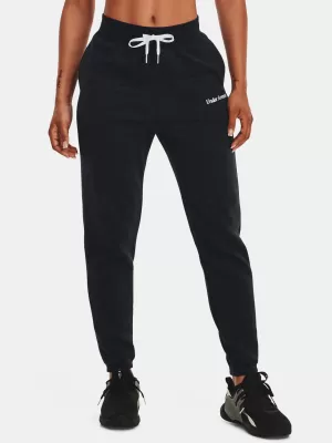 Ženske sportske hlače UNDER ARMOUR ESSENTIAL SCRIPT PANT 1374105-001 CRNA