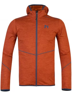 Muški sweatshirt HANNAH DAMAR HOODY SPALJENA NARANČASTA MEL