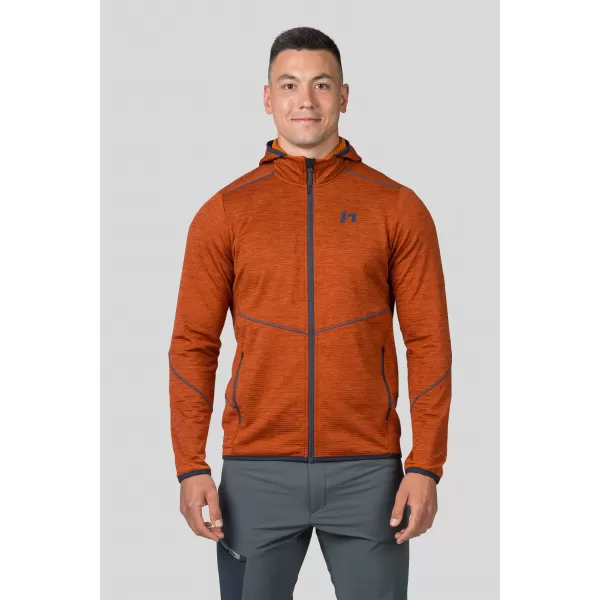  Muški sweatshirt HANNAH DAMAR HOODY SPALJENA NARANČASTA MEL 