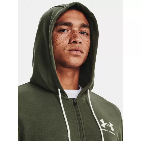  Muški sweatshirt UNDER ARMOUR UA RIVAL TERRY LC FZ 1370409-390 ZELENA 