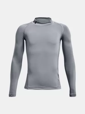 Majica za dječake UNDER ARMOUR UA HG ARMOUR MOCK LS 1369477-035 SIVA