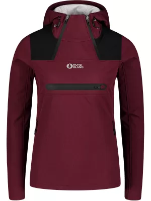 Ženska softshell jakna NORDBLANC KANGAROO NBSSL7895 CRVENA