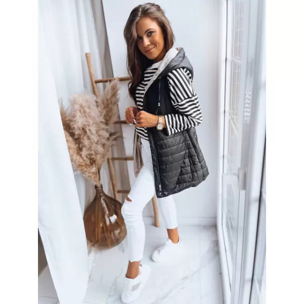  Proljetni prsluk DSTREET MELANI TY3414 CRNI 