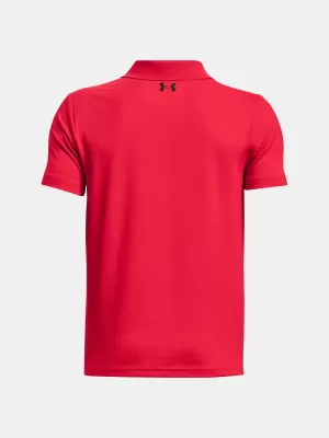Majica za dječake UNDER ARMOUR UA PERFORMANCE POLO 1377346-600 CRVENA