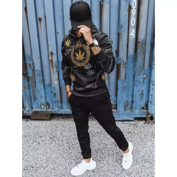  Muška dukserica DSTREET BX5311 CRNI 