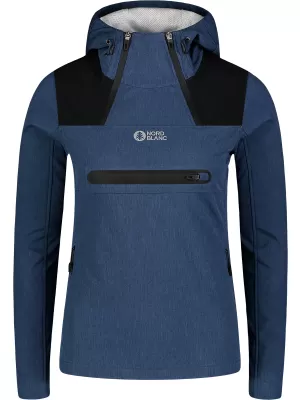 Ženska softshell jakna NORDBLANC KANGAROO NBSSL7895 PLAVA