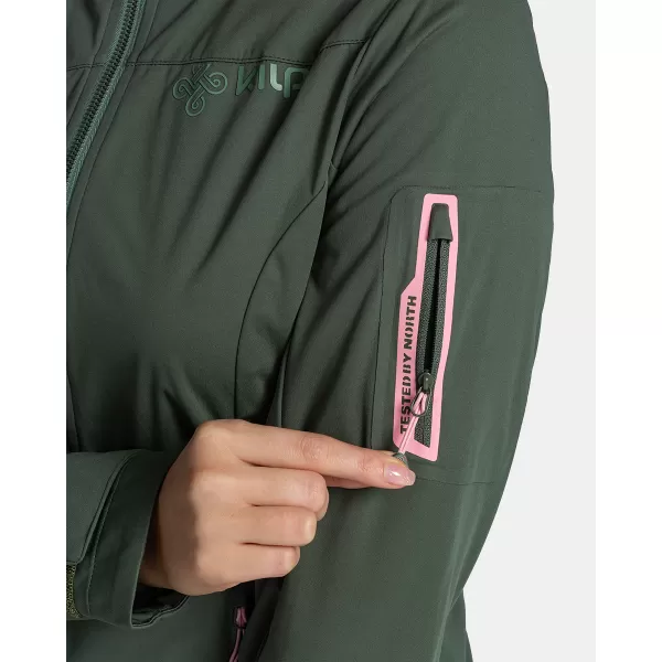  Ženska softshell jakna KILPI BELTRA-W TL0107KI TAMNO ZELENA 