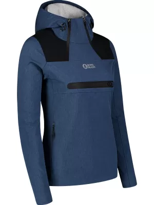 Ženska softshell jakna NORDBLANC KANGAROO NBSSL7895 PLAVA