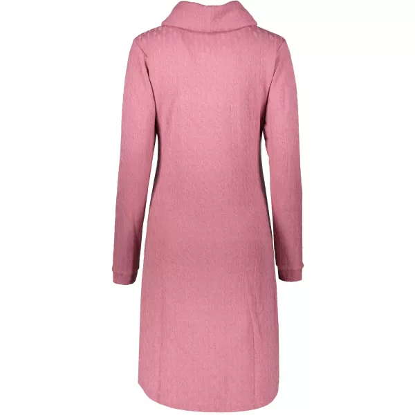  Ženska sweatshirt haljina KIXMI RIVA TAMNO ROZA 