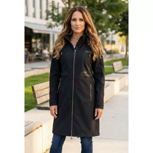  Ženski softshell kaput KIXMI RITA CRNO 
