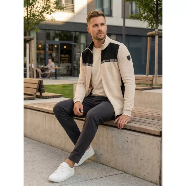  Muški sweatshirt KIXMI REUBEN SVIJETLO BEŽ 