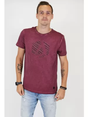 Muška majica kratkih rukava ALTISPORT BARCLAY TAMNOCRVENA