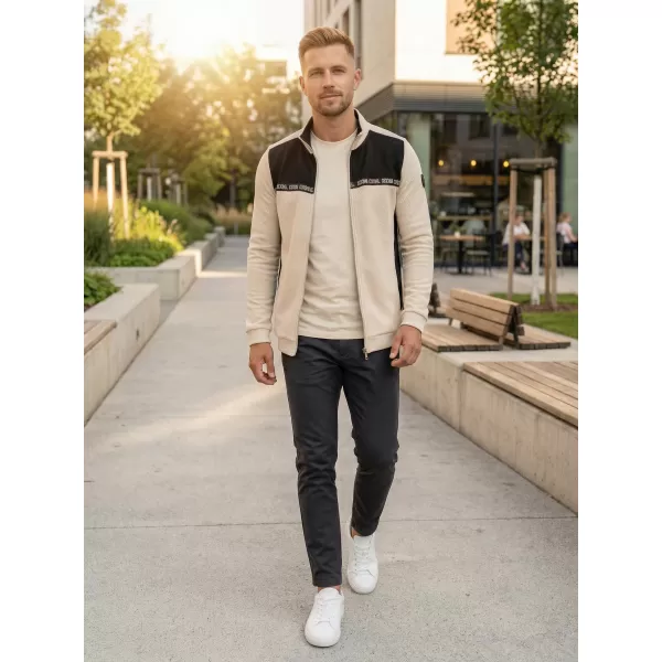  Muški sweatshirt KIXMI REUBEN SVIJETLO BEŽ 