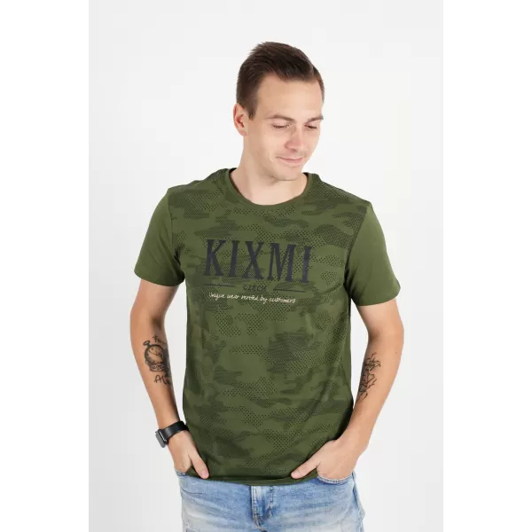  Muška majica kratkih rukava KIXMI RADLY VOJNOG 