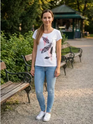 Ženska majica kratkih rukava ALTISPORT ALW178122 BIJELA
