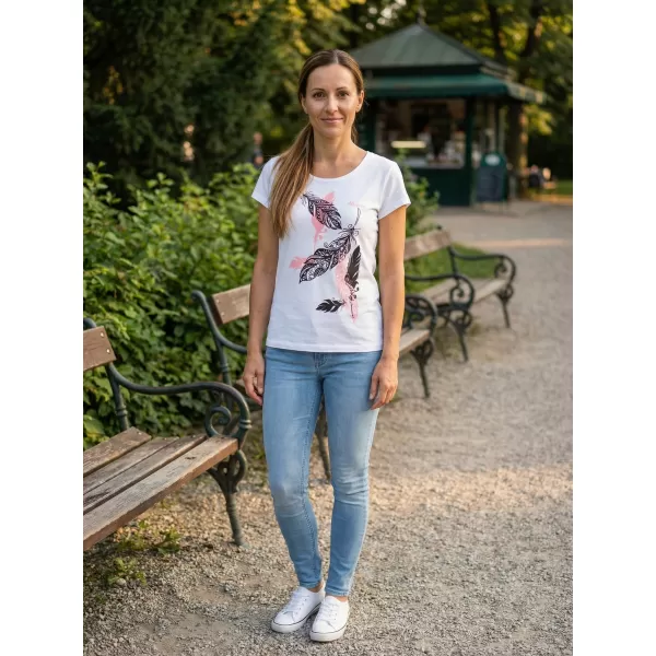  Ženska majica kratkih rukava ALTISPORT ALW178122 BIJELA 