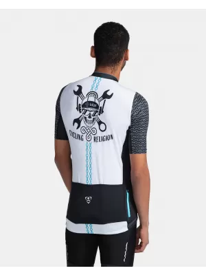 Muški biciklistički dres KILPI RIVAL-M TM0355KI BIJELA