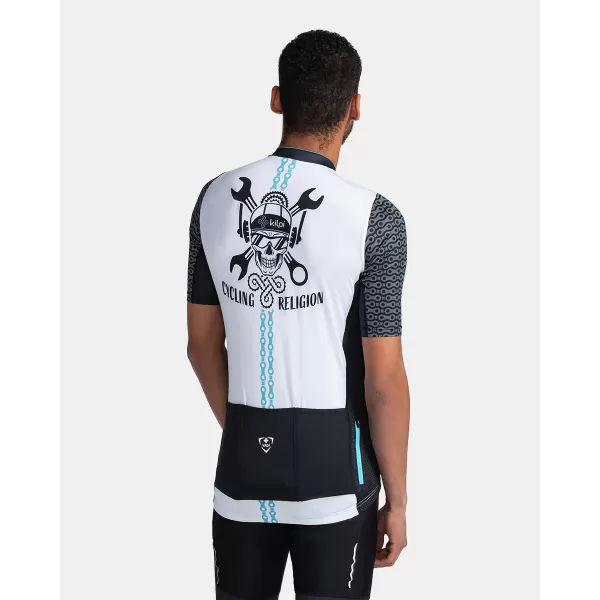  Muški biciklistički dres KILPI RIVAL-M TM0355KI BIJELA 