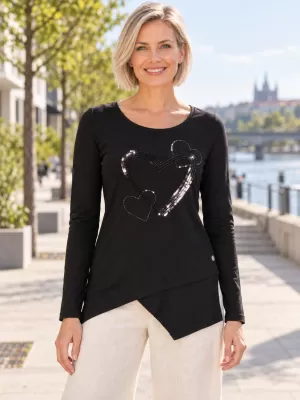 Ženska majica kratkih rukava KIXMI RAIMY CRNO