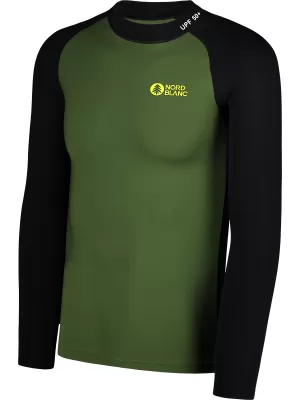 Muška majica s UV zaštitom NORDBLANC SURFER NBSMF7867 ZELENA/CRNA