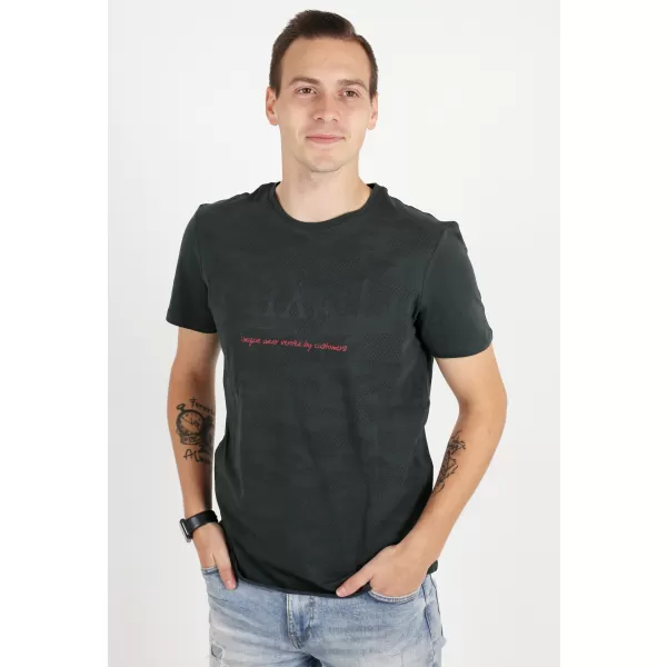  Muška majica kratkih rukava KIXMI RADLY TAMNO SIVA 